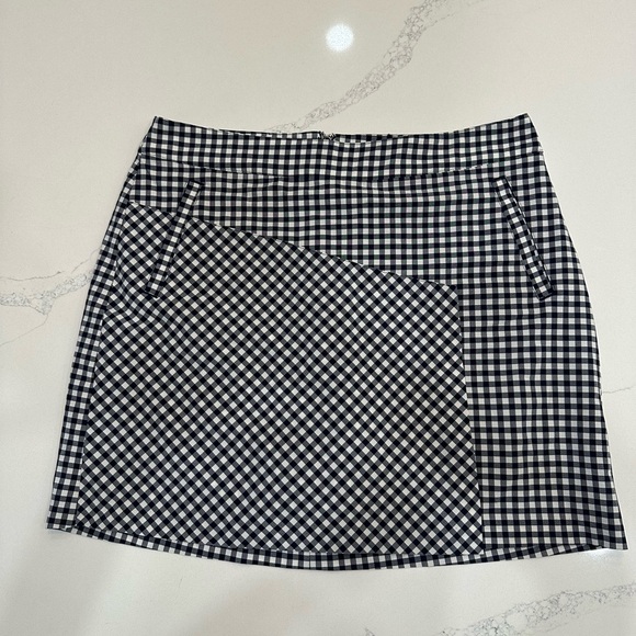 Lady Hagen Navy and White Gingham Skort - Sz 6 - Picture 4 of 11